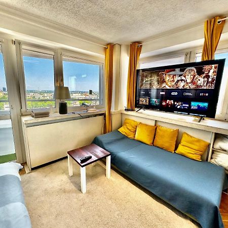 Apartmán Sun Clima/Ac Metro X2 Fast Wifi 500 Mbs 70'Tv Netflix Appletv Hbo Varšava Exteriér fotografie