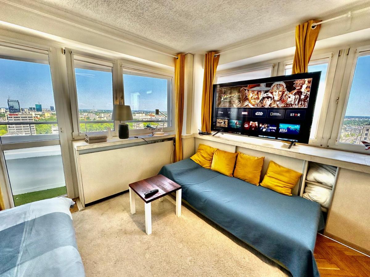 Apartmán Sun Clima/Ac Metro X2 Fast Wifi 500 Mbs 70'Tv Netflix Appletv Hbo Varšava Exteriér fotografie