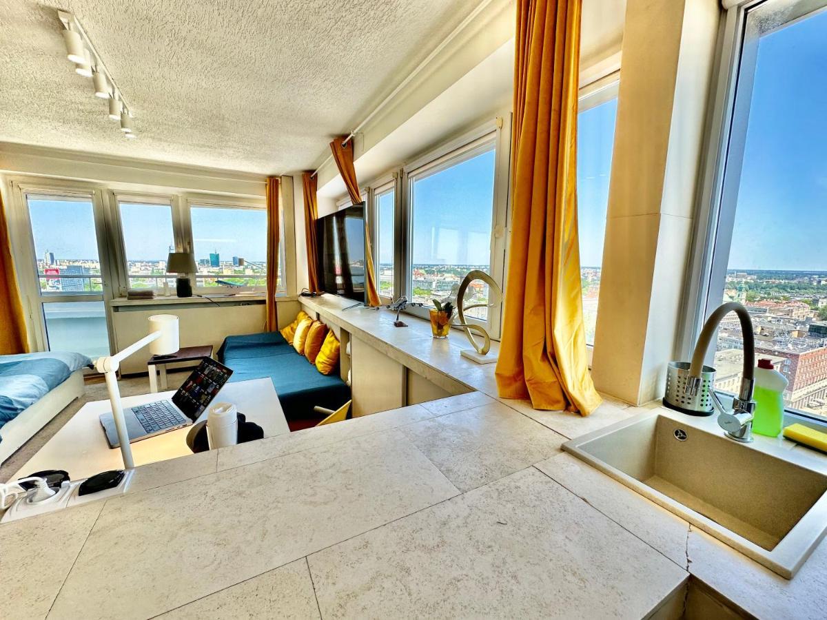 Apartmán Sun Clima/Ac Metro X2 Fast Wifi 500 Mbs 70'Tv Netflix Appletv Hbo Varšava Exteriér fotografie