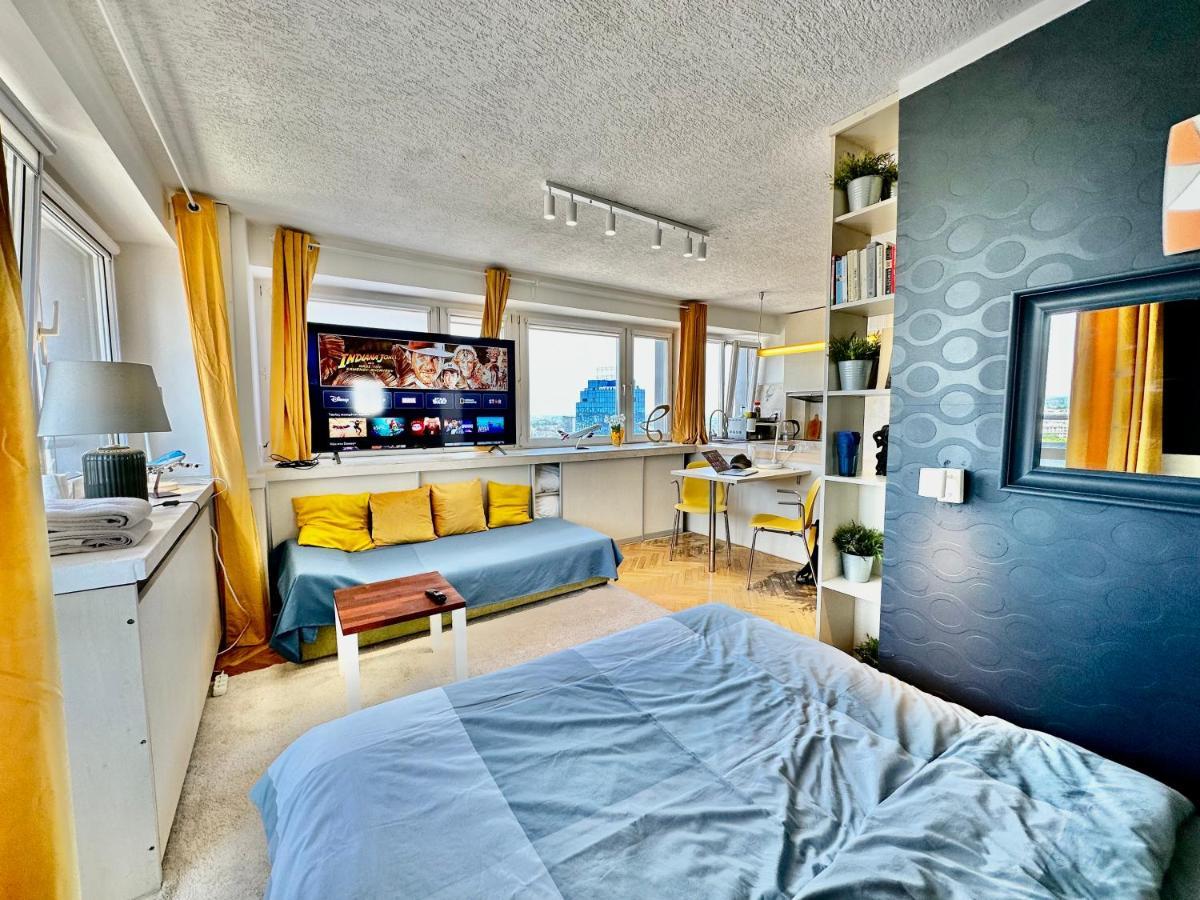 Apartmán Sun Clima/Ac Metro X2 Fast Wifi 500 Mbs 70'Tv Netflix Appletv Hbo Varšava Exteriér fotografie