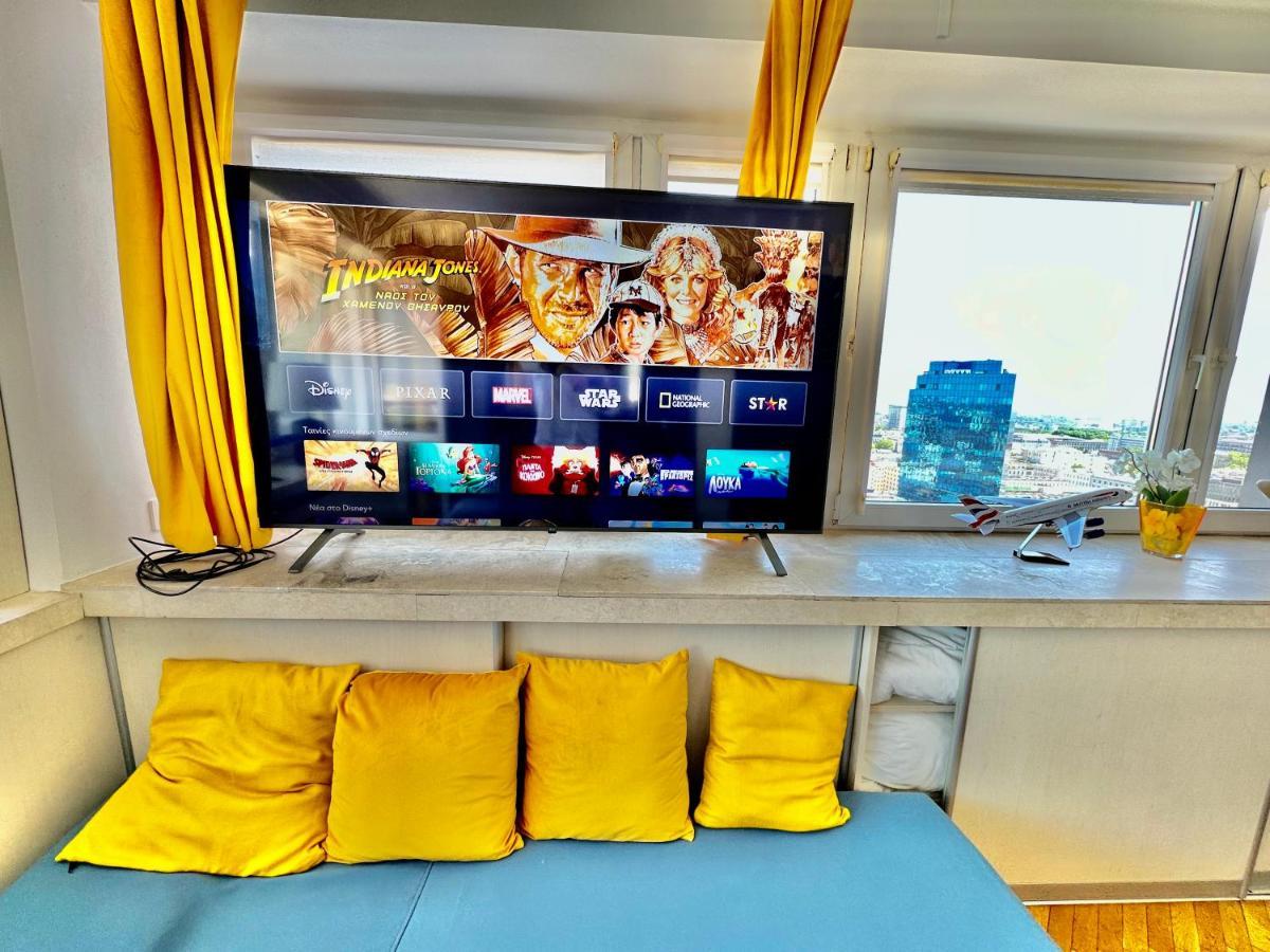 Apartmán Sun Clima/Ac Metro X2 Fast Wifi 500 Mbs 70'Tv Netflix Appletv Hbo Varšava Exteriér fotografie